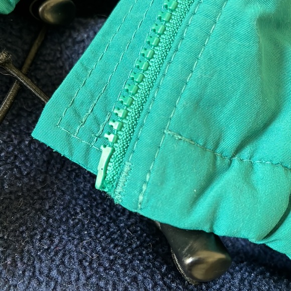 LANDS’ END 💟 women’s ‘90s colorblock squall jacket 💟 turquoise + purple - Picture 5 of 6